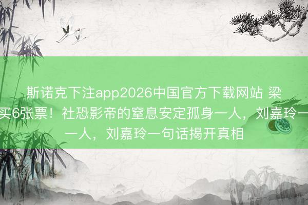 斯诺克下注app2026中国官方下载网站 梁朝伟茕居日本买6张票！社恐影帝的窒息安定孤身一人，刘嘉玲一句话揭开真相