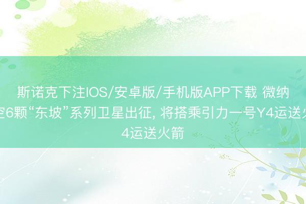斯诺克下注IOS/安卓版/手机版APP下载 微纳星空6颗“东坡”系列卫星出征， 将搭乘引力一号Y4运送火箭